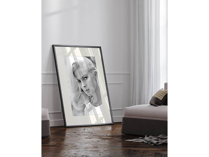 Bild Virna Lisi Rahmen: Buche Massiv, lackiert Abdeckung: Acrylglas Multicolor 73 x 93cm