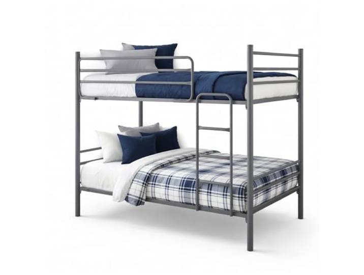 Metall-ETAGENBETT Polar - Silber - 80 x 180 - Ohne Bettkasten