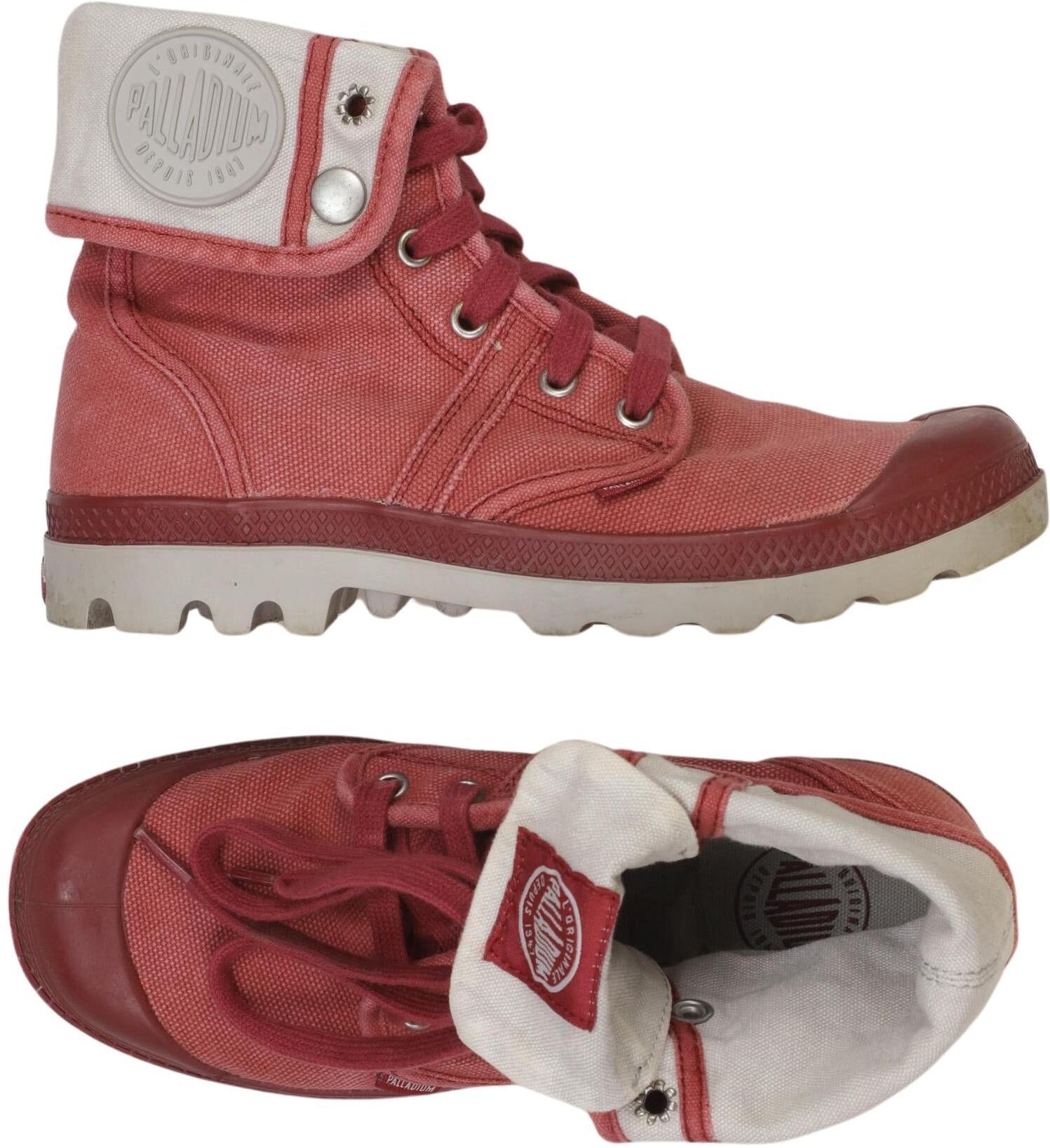 Palladium Damen Stiefelette, Rot, Gr. EU 38, kein / Etikett - Second Hand