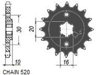 SUNSTAR 385-13 Kettenritzel