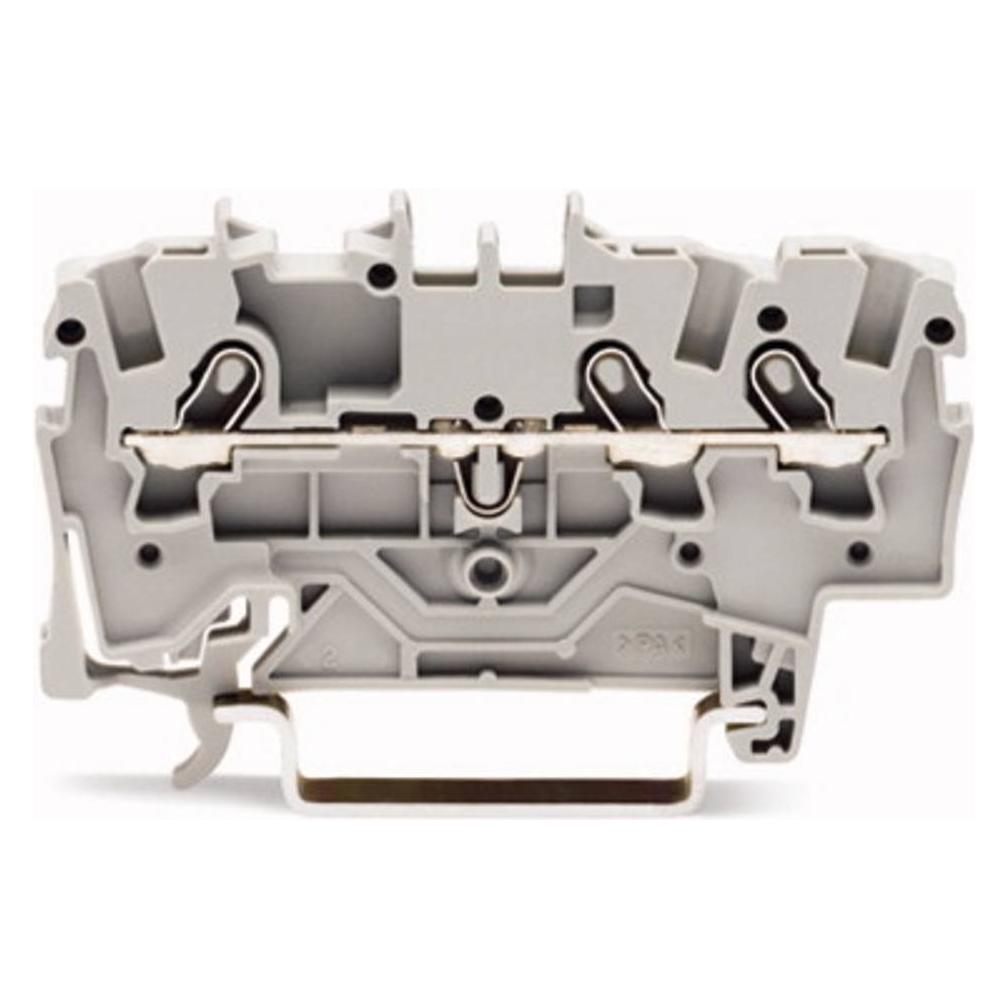Wago Durchgangsklemme 4.2 mm Zugfeder Gelb 2001-1306 100 St. (2001-1306) (2001-1306)