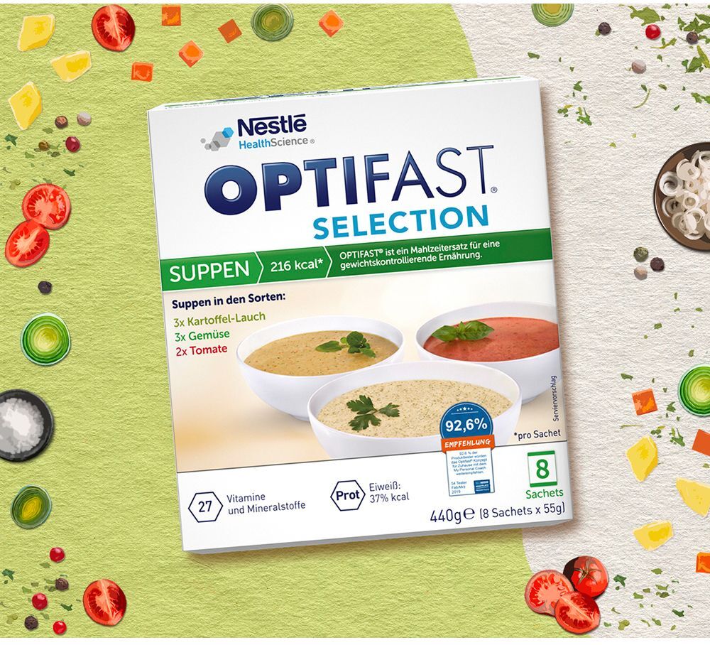 Optifast Selection Suppen Pulver 8x55 g
