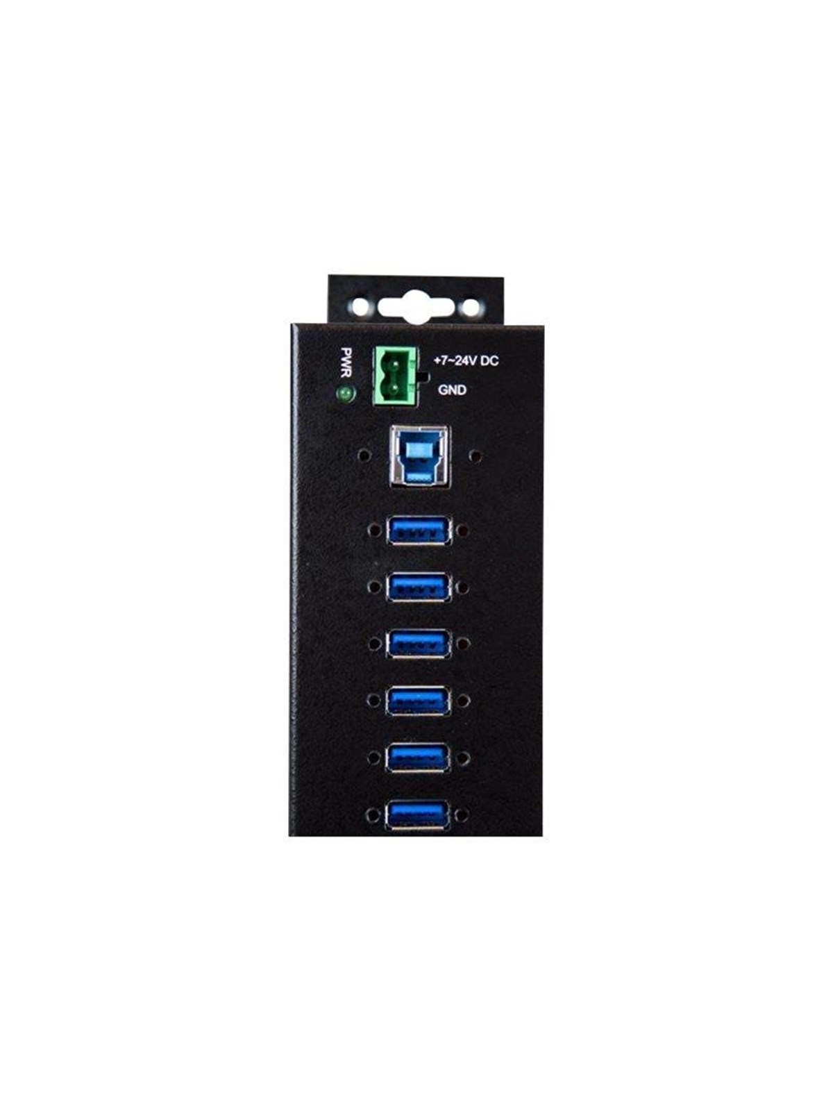 StarTech.com 10-Port Industrial USB 3.0 Hub with External Power Adapter - hub - 10 ports USB-Hubs - USB 3.2 - 10 - Schwarz