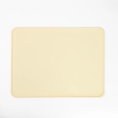 Inspire Essentials Silicone Waterproof Pet Feeding Mat For Cats And Dogs beige