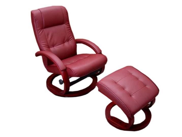 MCW Relaxsessel Aprilia, Inkl. Hocker, Sessel durch Gewichtsverlagerung neigbar (feststellbar)