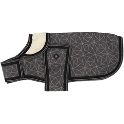 QHP Turnout Hundemantel Collection 1200D mit 100g Füllung grey reflective HW 25 Hundedecke , Größe: 75