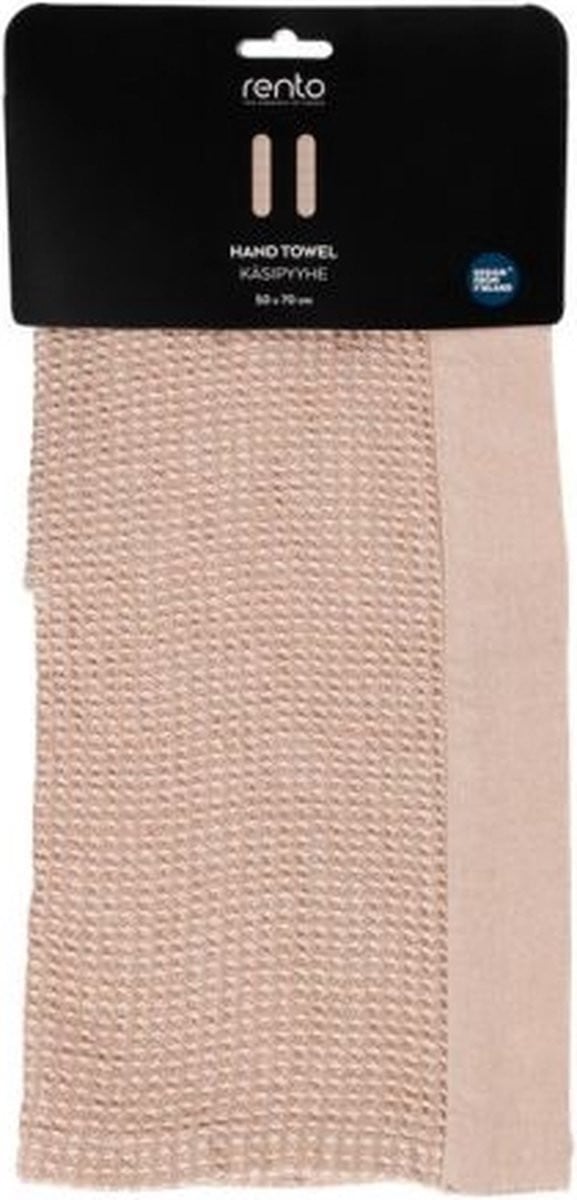 Rento Kenno Sauna Handdoek Beige/Wit 50 x 70 cm