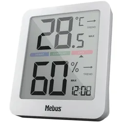 Mebus Digitales Thermo-/Hygrometer - weiß weiß