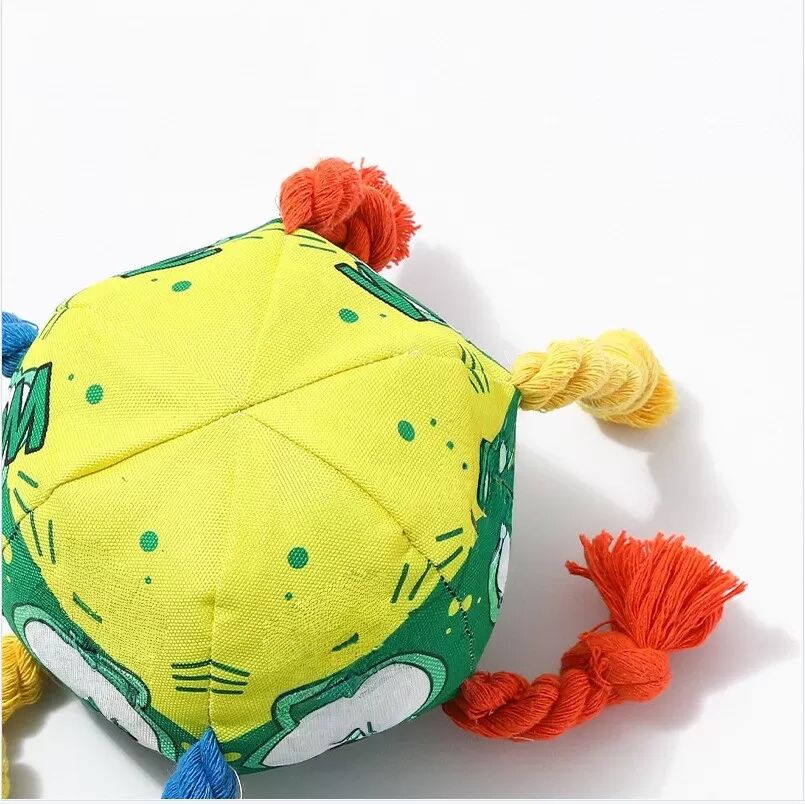 INF Polyester Seil Knoten Ball Hundespielzeug - Interaktiv & Zahnreinigung