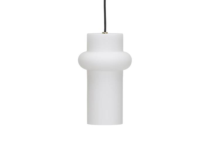 HÜBSCH - Suspension Pilule - Blanc - Verre soufflé bouche