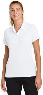 Sport-Tek LST490 Women's Versa Polo Shirt in White size 4XL   Polyester/Spandex Blend