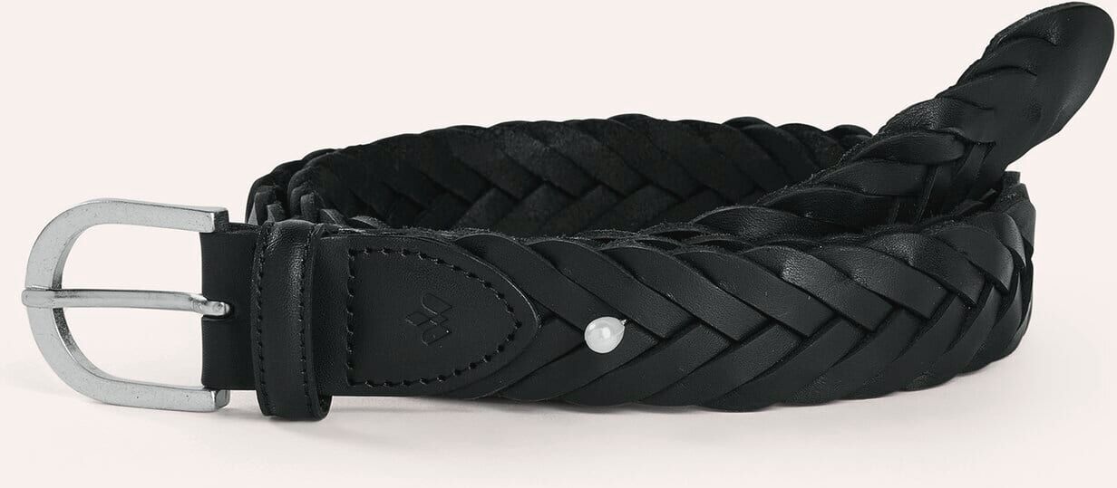 Walbusch Lederflechter, , Farbe Schwarz, 95 cm, echtes Leder stufenlos verstellbar Herren
