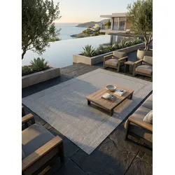 Outdoorteppich ALSTER, einfarbig, Silber, 240 x 340 cm