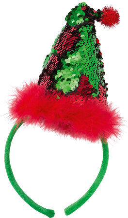 Haarreif "Weihnachtsmütze"