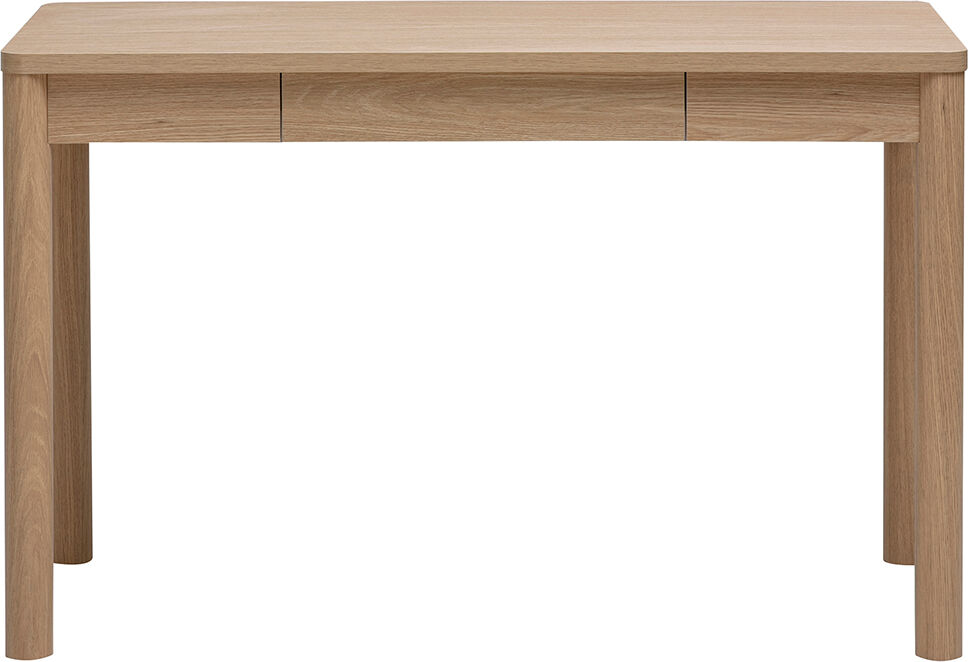 Miliboo Bureau avec tiroir finition bois clair chêne L120 cm IZZIE