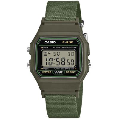Chronograph, grün (khaki, silberfarben), CASIO TIMELESS COLLECTION, Armbanduhren, Damen, Chronograph, Quarzuhr, Armbanduhr, Damenuhr, Herrenuhr, digital