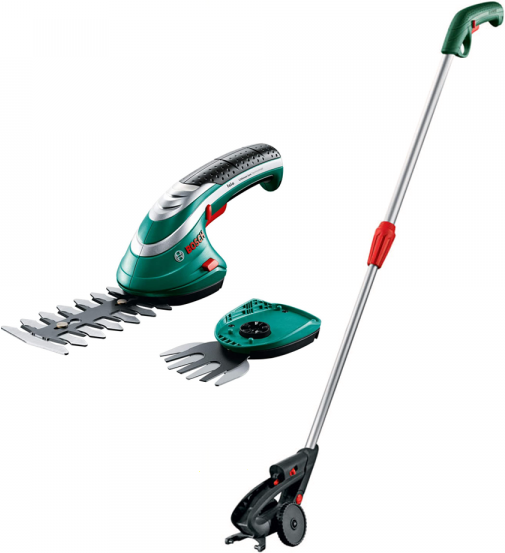 Bosch ISIO3 - Akku-Grasschere mit integriertem Akku auf Schaft - 3.6V 1.5Ah