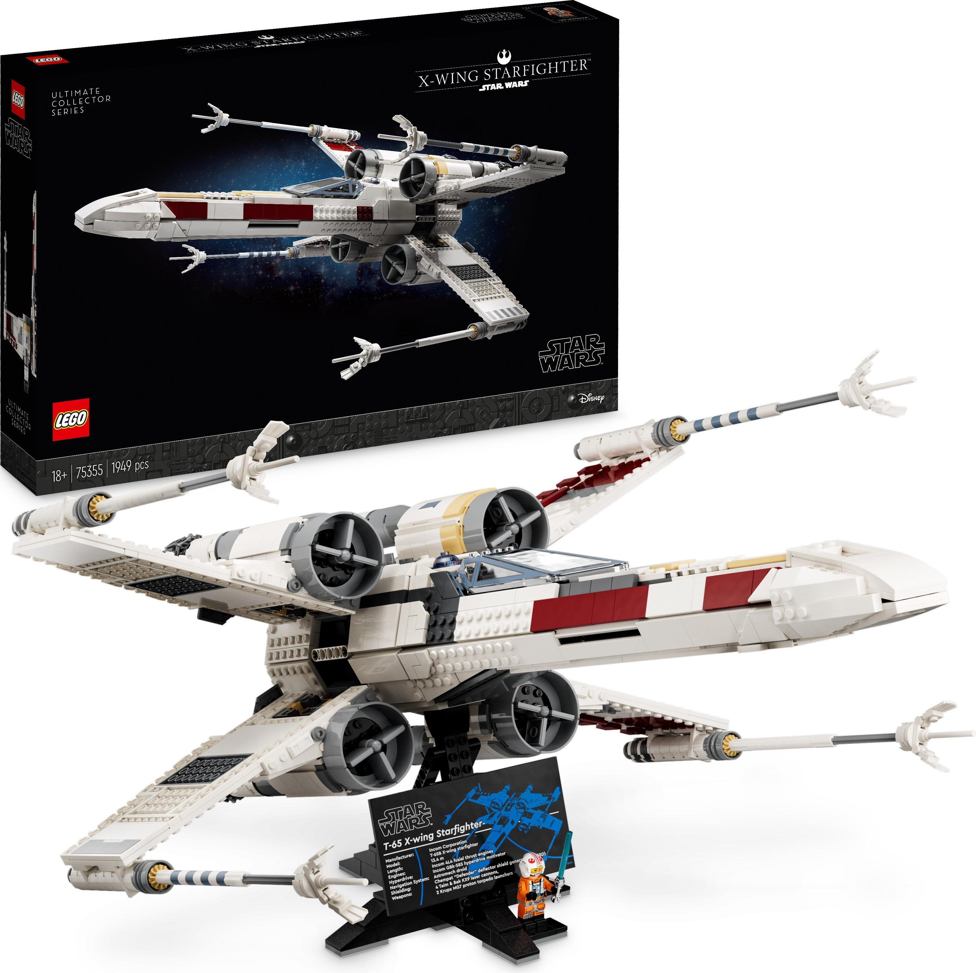 LEGO 75355 X-Wing Starfighter Set, Modellbausatz der Ultimate Collector Series für Erwachsene mit Luke Skywalker-Minifigur und R2-D2 Droidenfigur, The Mandalorian Geschenke für Männer und Frauen