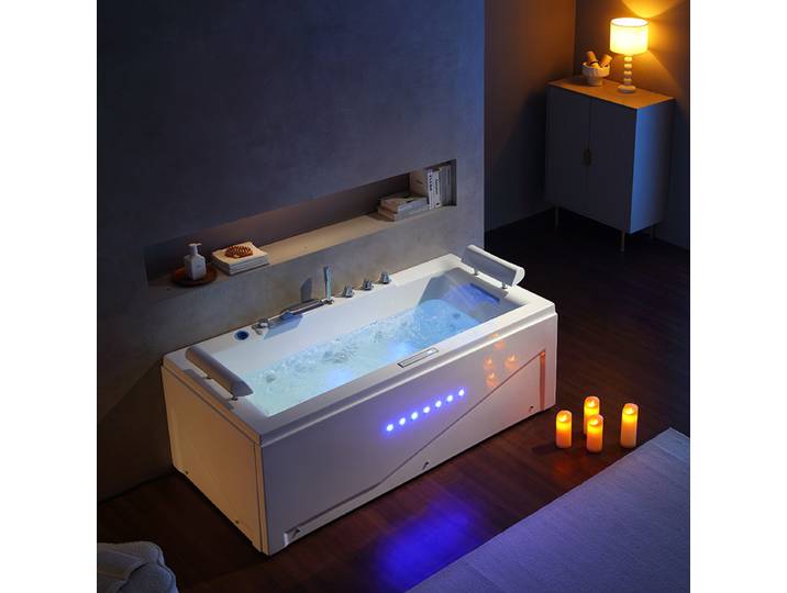 Baignoire Balnéo rectangulaire Islande U 48 jets Whirlpool