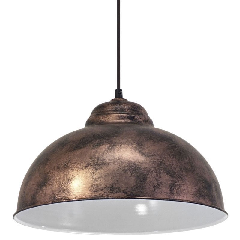 Eglo Hanglamp Truro 2 Industriële Metalen Dome Hanglamp