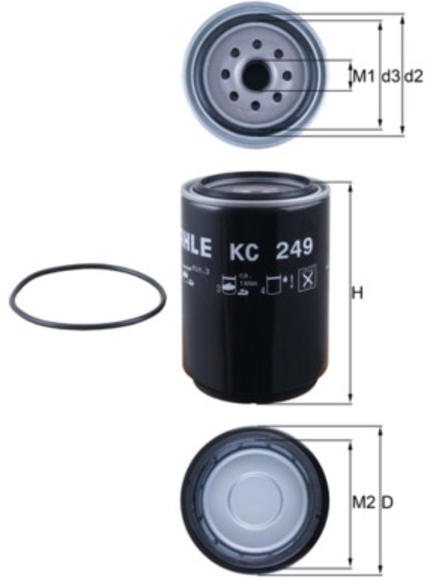 Kraftstofffilter MAHLE KC 249D