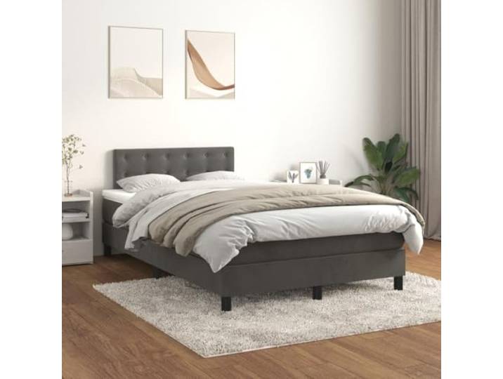 KTHLBRH Bettgestell weiß Metall 100 x 190 cm mit Kopfteil Lattenrost aus Stahl, Lattenrost inklusive, Bodenabstand 26 cm, einfache Montage