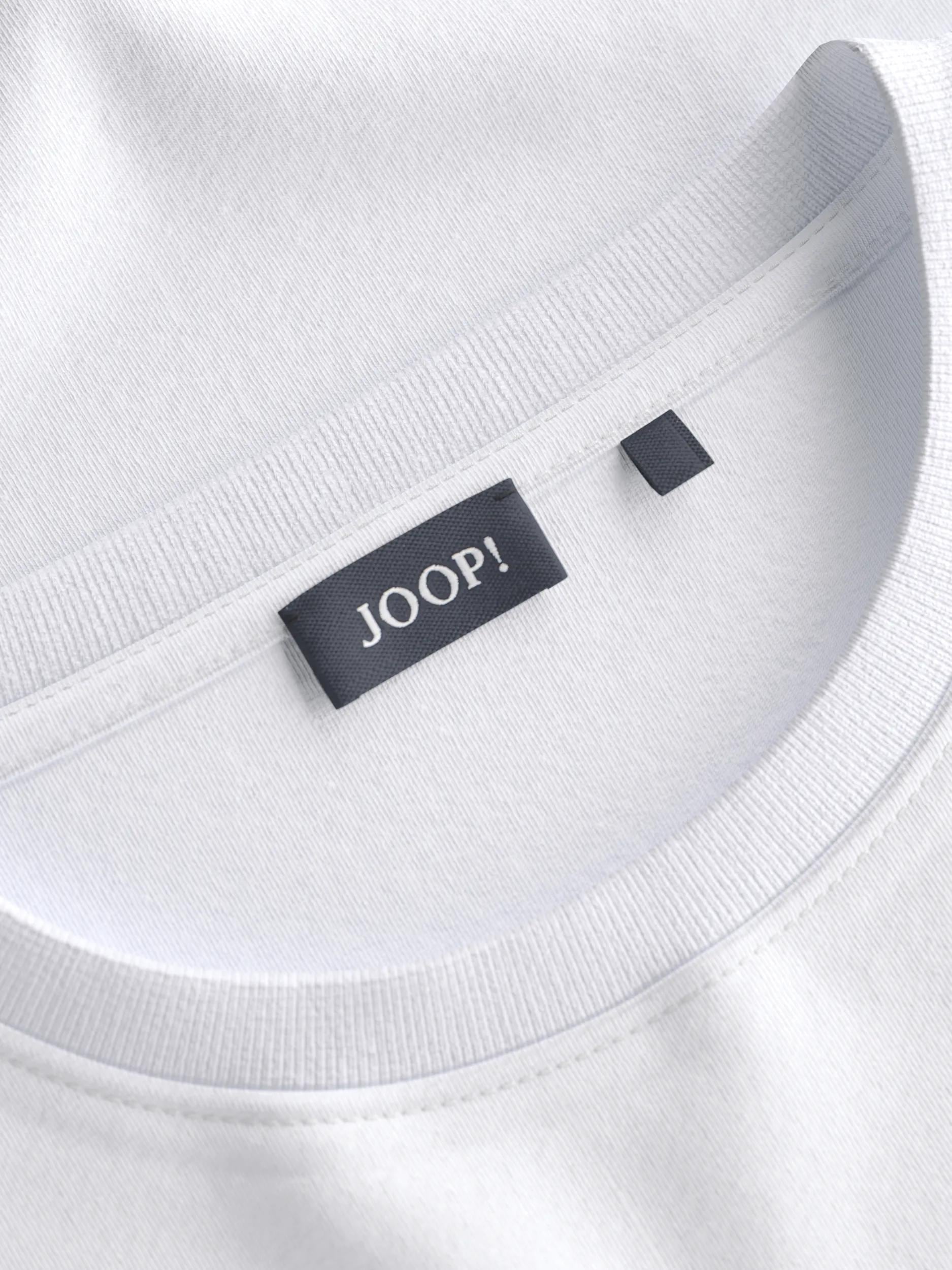Joop! Rundhalsshirt JOOP "Tate", Damen, Gr. 36, weiss (weiß), Jersey, Obermaterial: 100% Baumwolle, unifarben mit Farbeinsatz, normal normal, Rundhals, Shirts Rundhalsshirt, mit Blumenprint weiß 36