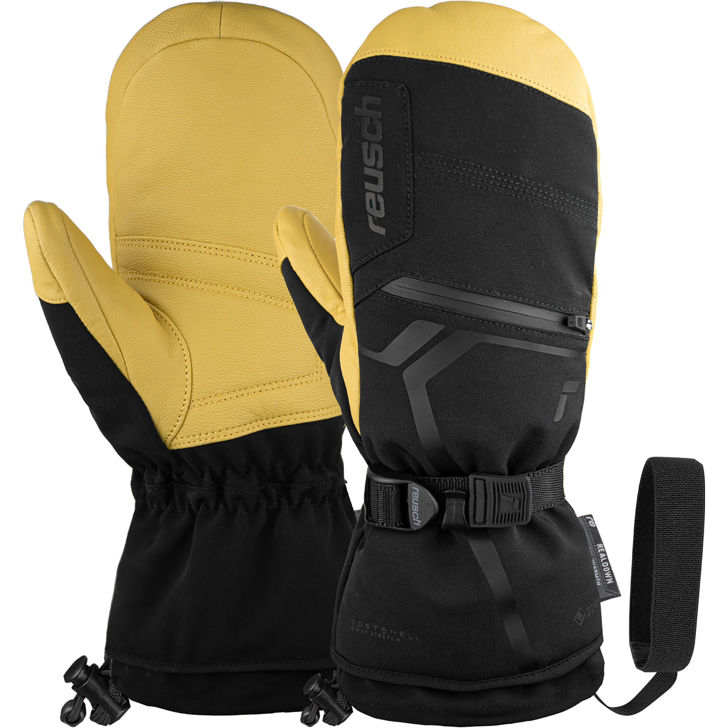 Reusch Down Spirit GTX Fäustlinge schwarz Größe 7.5 Freeride | Skifahren | Splitboard Widerstandsfähig Wasserabweisend