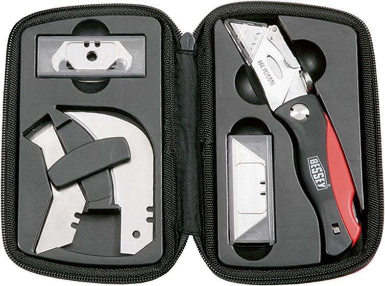 BESSEY Klingen-Klappmesser-Satz in Nylonmappe