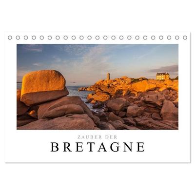 Bretagne - Zauber der Côte de Granit Rose (Tischkalender 2027 DIN A5 quer), CALVENDO Monatskalender