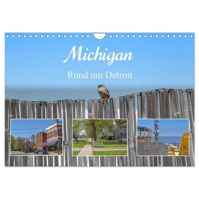 Michigan - Rund um Detroit (Wandkalender 2027 DIN A4 quer), CALVENDO Monatskalender