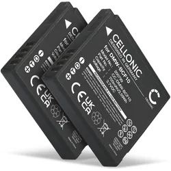 Cellonic Akku für Panasonic Lumix DMC-FS10, DMC-FS30, DMC-FS62, DMC-FS6, DMC-F3 (Kamera Akku), Kamera Stromversorgung, Schwarz