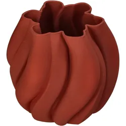 Vase TERRA (LBH 21x21x20 cm) - orange - LBH 21x21x20 cm