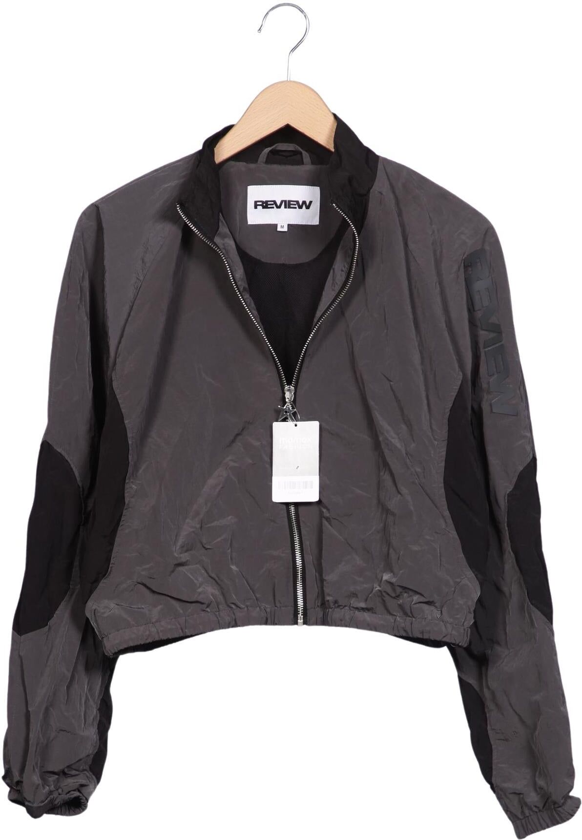 Review Damen Jacke, Grau, Gr. M, Synthetik - Second Hand