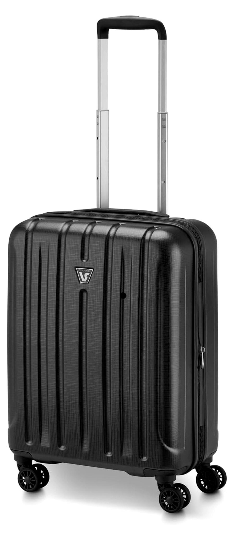 Kinetic 2.0 Kabinen-Trolley erweiterbar 55x40x20/25 cm - Schwarz