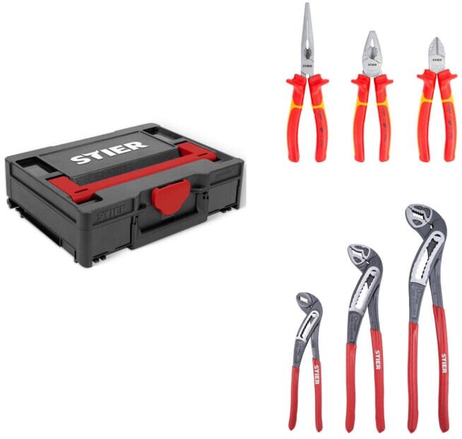 Set STIER Systainer³ I Black Edition + Zangensatz WaPu+ 3-teilig + Zangensatz VDE+ 3-teilig