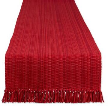DII Variegated Taupe Fringe Table Runner 13x72