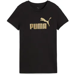 PUMA Essentials Metallic No. 1 Logo T-Shirt Damen 51 - PUMA black/metallic gold M
