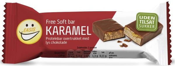 Easis Free Soft Bar Karamel & Lys Choko, 30 G
