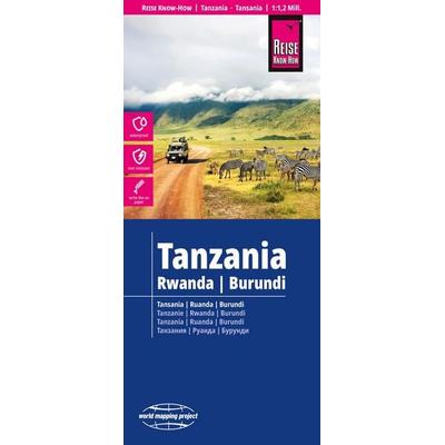 Reise Know-How Landkarte Tansania, Ruanda, Burundi | Tanzania, Burundi (1:1.200.000), Sonstige von , Reise Know-How Verlag Peter Rump GmbH,