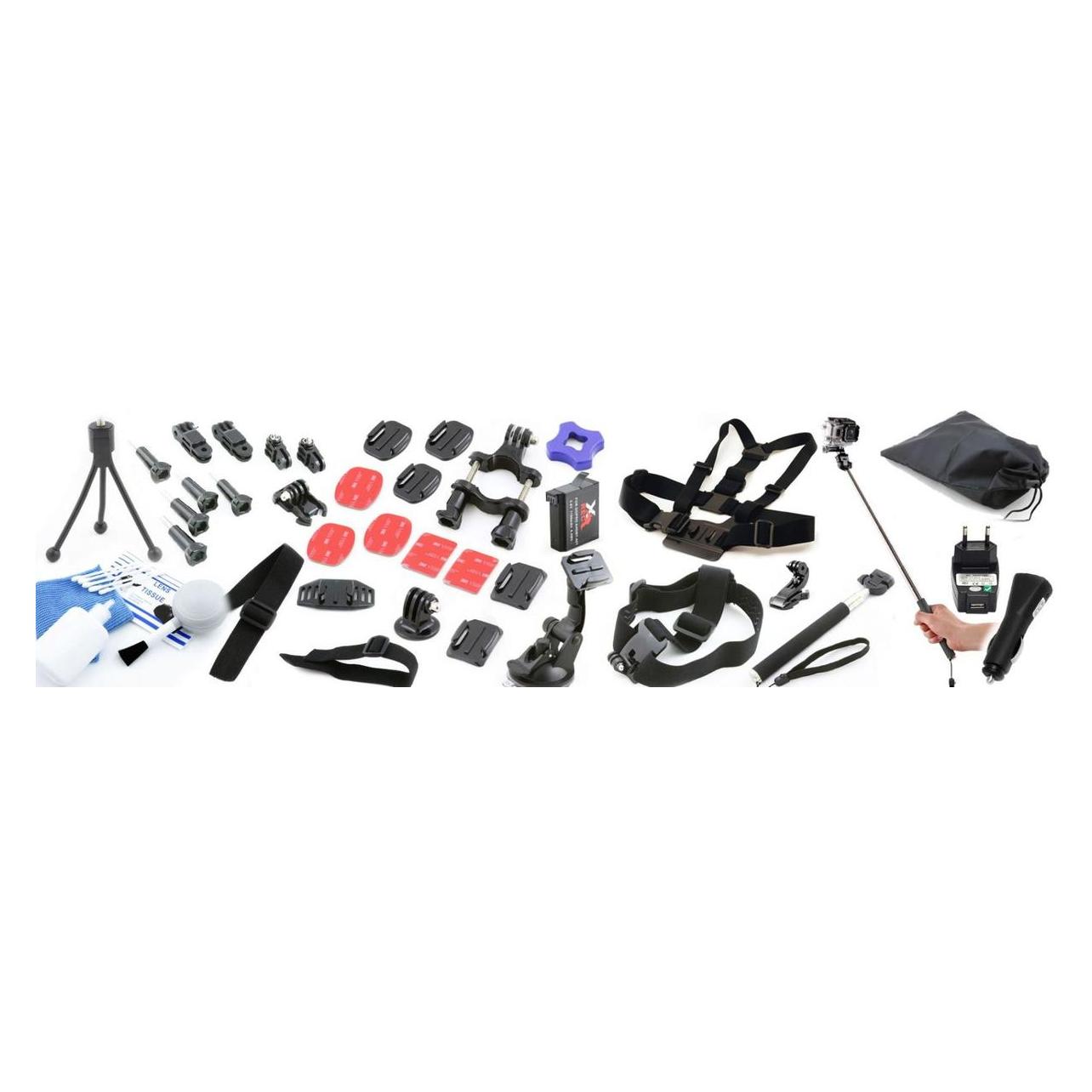 Xrec Zestaw Xxl Akcesoria Uchwyty Do Gopro Hero 4 Hero4 (SB4156)