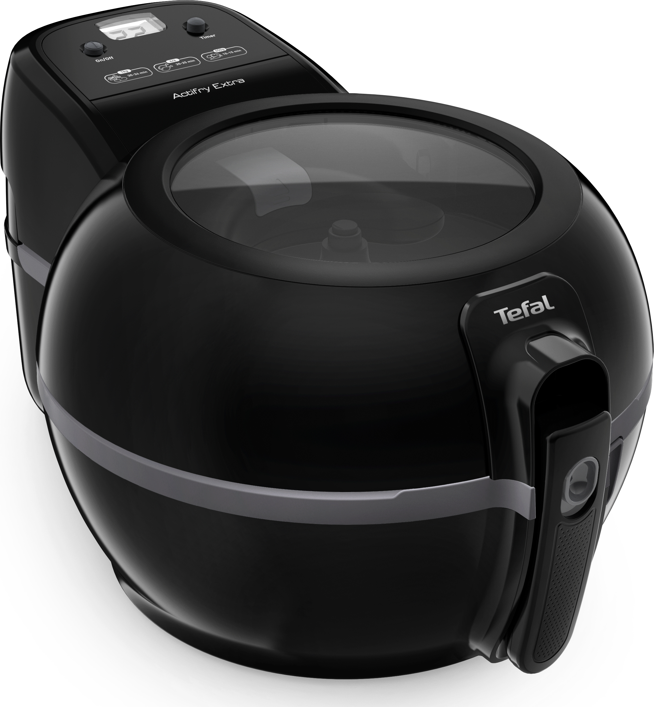 Tefal ActiFry Extra 1,2 kg Schwarz FZ7228, Heißluftfritteuse, 1,2 kg, ActiFry, 6 Person(en), Einzelbild, Schwarz