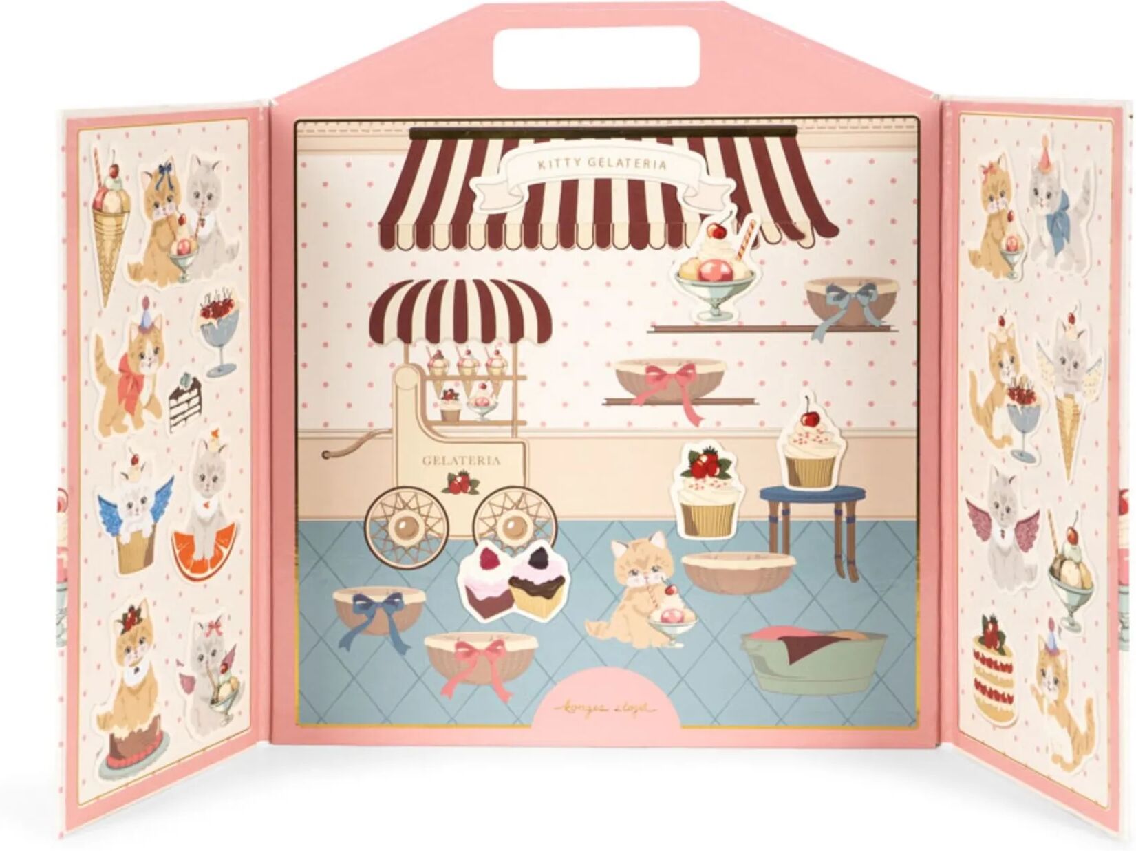 Konges Sløjd Carnet d'autocollants Kitty Rose taille unique