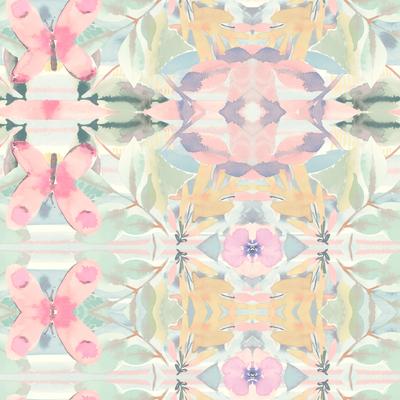 York Wallcoverings Synchronized Pink & Yellow Wallpaper