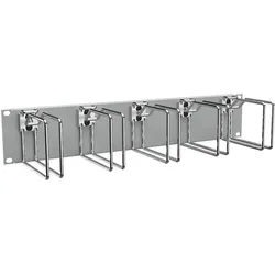 Enoc Querrangierpanel 2 HE, grchrom CPM 02-RAL 7035, Serverschrank Zubehör, Grau