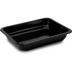 Menü-Schale (PP) ungeteilt schwarz 227 x 178 x 40 mm 1100ml