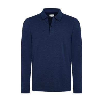 T-Shirt PIERRE CARDIN "Pierre Cardin Poloshirt", Herren, Gr. M, blau (sargasso sea), Obermaterial: 100% Baumwolle CO., uni, regular fit, Shirts T-Shirt, in Interlock-Qualität