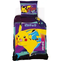 Procos, Kinderbettwäsche, Pokémon Electric Bettbezug 140×200cm, 70×90 cm (200 x 140 cm, 90 x 70 cm)