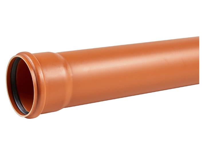 Marley Rohr mit Steckmuffe Kgem Orange ⌀ 11 cm