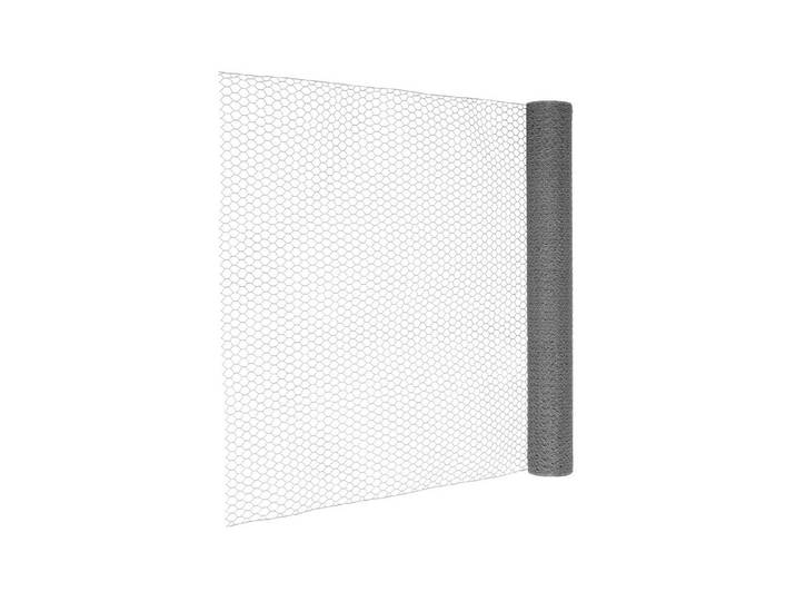 Sechseckgeflechtzaun Verzinkt 25 x 1 m